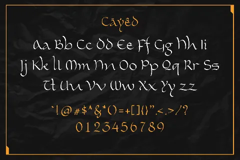 Cayed Demo Version font