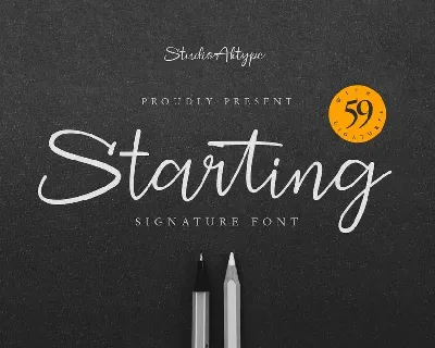 Starting font