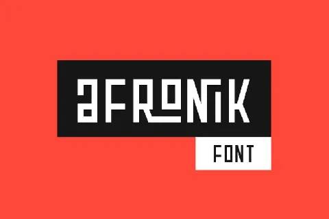 Afronik font