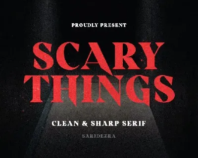 Scary Things Serif font