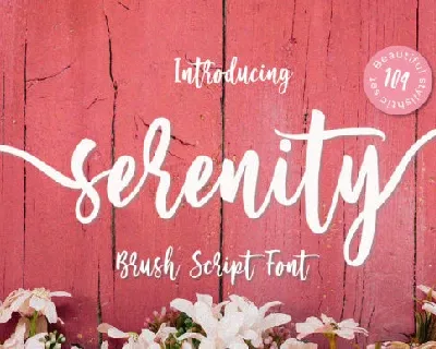 Serenity Script font