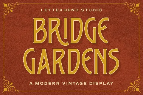 Bridge Garden font