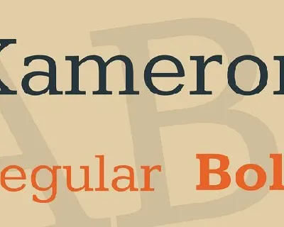 Kameron font