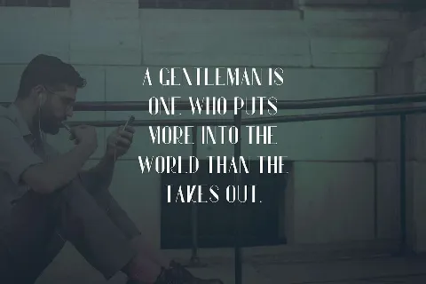 Gentleman Typeface Free font