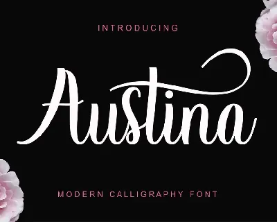 Austina Script font
