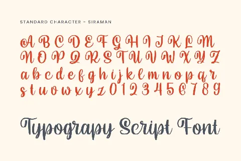 Siraman font