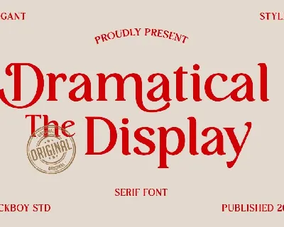 Dramatical The Display font