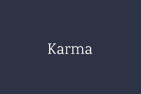 Karma font