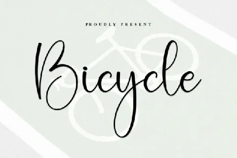 Bicycle Script font