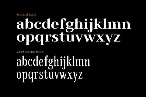 Millard Family font