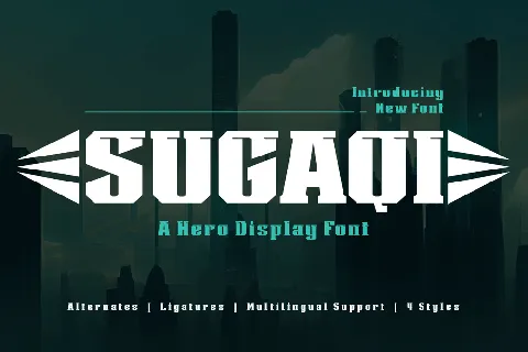 SUGAQI Trial font