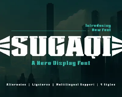 SUGAQI Trial font