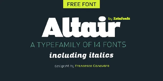 Altair font