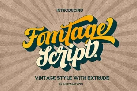 Fomtage Script font