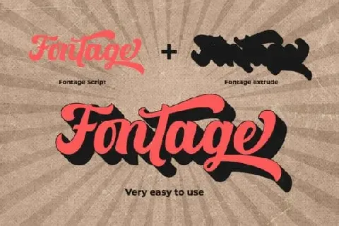 Fomtage Script font