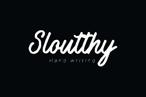 Sloutthy Script font