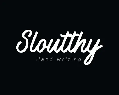 Sloutthy Script font