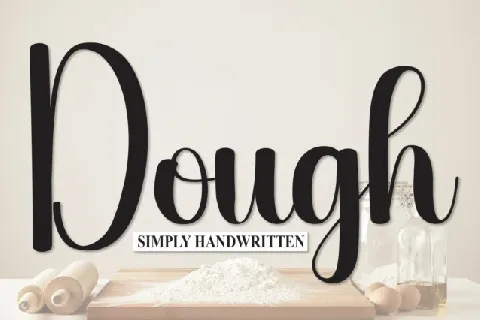 Dough Script font