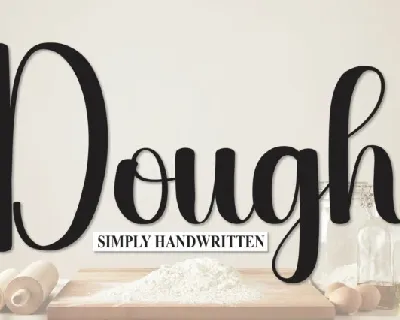 Dough Script font