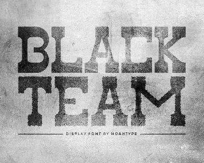 Black Team font