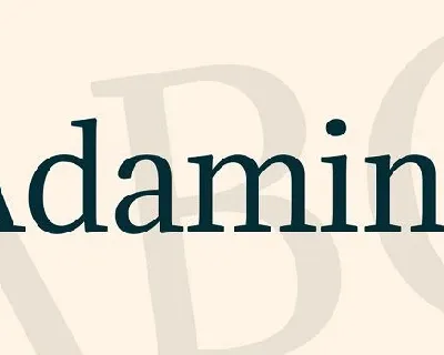 Adamina font