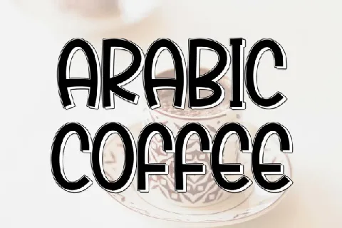 Arabic Coffee Display font