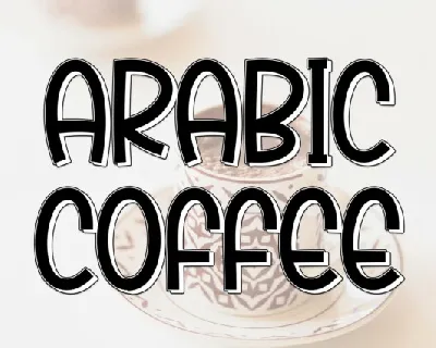 Arabic Coffee Display font