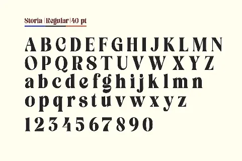 Storia Lettering font