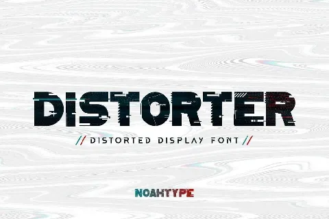 Distorter font