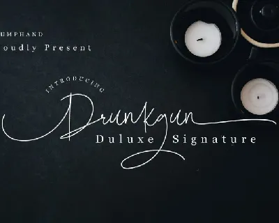 Drunkgun Singature font