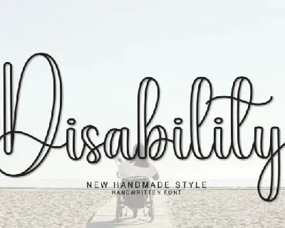 Disability Script font