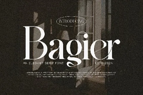 Bagier font