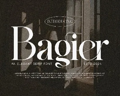 Bagier font