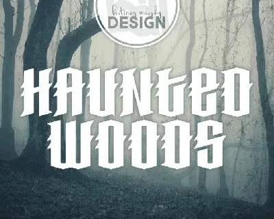Haunted Woods font