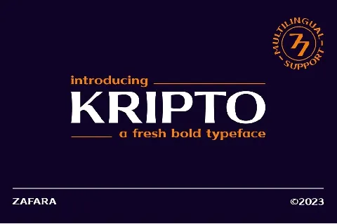 Kripto font