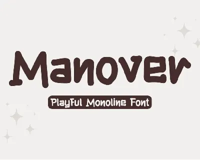 Manover font