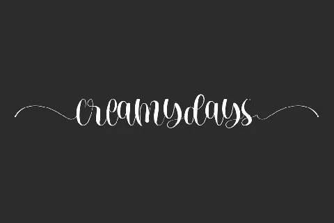 Creamydays Demo font