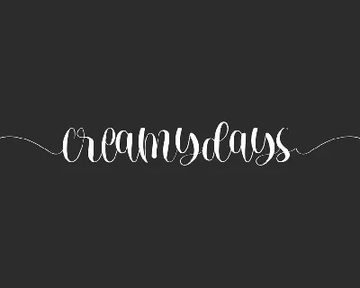 Creamydays Demo font