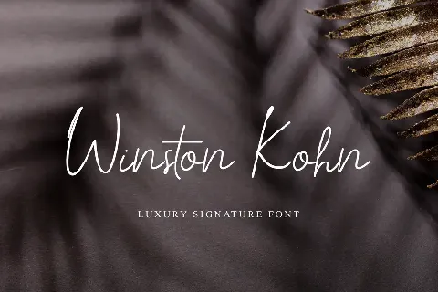 Winston Kohn font