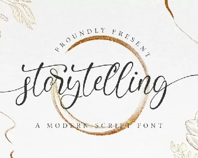 Storytelling font