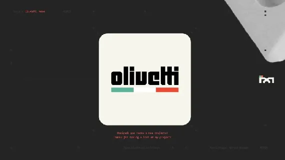 Olivetti Neue font