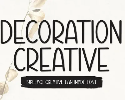 Decoration Creative Display font
