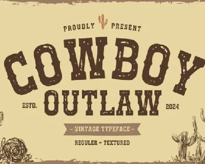 Cowboy Outlaw font