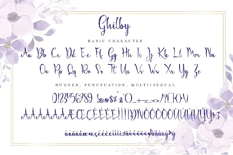 Ghilby-PERSONAL USE font