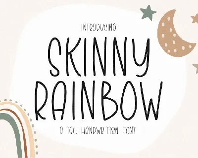 Skinny Rainbow font