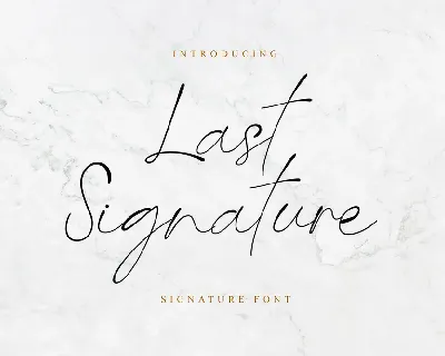 Last Signature font