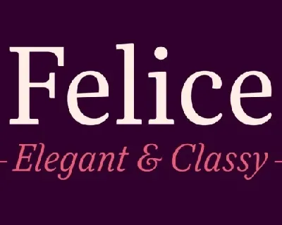 Felice Family font