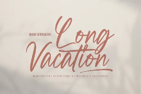 Long Vacation font