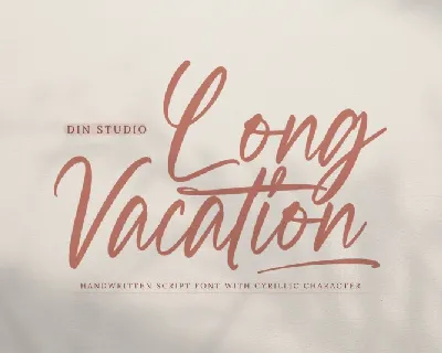 Long Vacation font