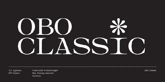 OBO Classic font